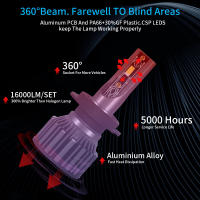 Bulbo De Faro LED Universal H7 H4 H1 H11 H8 H9 HB4 HB3 9005 9006 20000LM 12V 6000K Blanco Para Coche Moto Lámpara De Neblina Auto - details 5