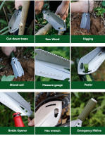 Shovel Multifuncional Para Camping Al Aire Libre Portátil Herramienta De Jardín Y Huerto Mano Shovel Tamaño M - details 2