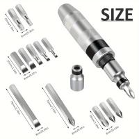 Juego De Destornilladores De Impacto ZEXEF 13 Piezas Chispa Absorbente Para Taladro Y Metal Conjunto De Destornilladores Con Absorción De Choque - details 2