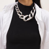 Collar Gordo De Materiales CCB Para Mujer Estilo Hiphop Cadena Gruesa Joyería Egirl Collar Exagerado En El Cuello 2023 - details 12