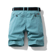 Shorts Casuales Para Hombres Algodón Puro Estilo Recto Moda Verano Pantalones Deportivos Trabajo Cinco Puntos Caballo - details 2