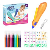 Set De Regalo De Navidad Para Niños Lápiz Espray De Acuarela Eléctrico 12 Colores Pincel Lavable Dibujo Juguetes Unisex - details 15