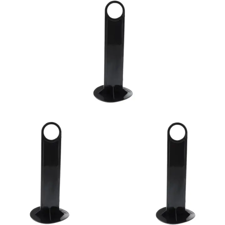 Soporte de plástico para conos de disco, marcadores de campo de fútbol, soporte para conos de disco, color negro, 3 unidades - 1