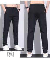 Pantalones Casuales De Algodón De Calidad Superior Para Hombres Estilo Recto Cierre De Cremallera Pantalones De Todas Las Estaciones - details 6
