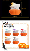 Lámpara De Silicona Suave Para Halloween Decoración De Ambiente De Habitación Fantasma Demonio Kiwi Bird Mago Luz Nocturna LED Recargable Forma De Calabaza - details 69