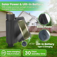 Sistema De Riego Automático Tuya Jardín Inteligente Con Timer Solar Y Valvula Para Alexa Google Home IP65 Drip Irrigation - details 5