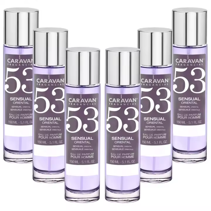 Caravan Fragancias Pack de 6x Perfume Caravan Hombre Nº11 - 150ml - 1
