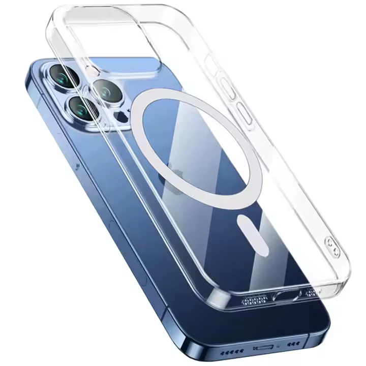 Funda Magnética Original Para iPhone Compatible Con Magsafe Resistentes a Arañazos Y Huellas Acolchado En Esquinas Compatible Con Varias Versiones De iPhone - 1