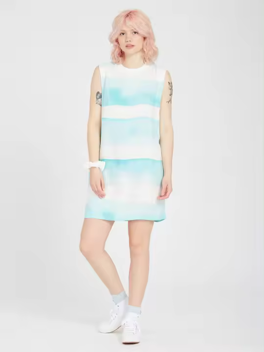Vestido Volcom Robe Stay Stripes - Pale Aqua - 1