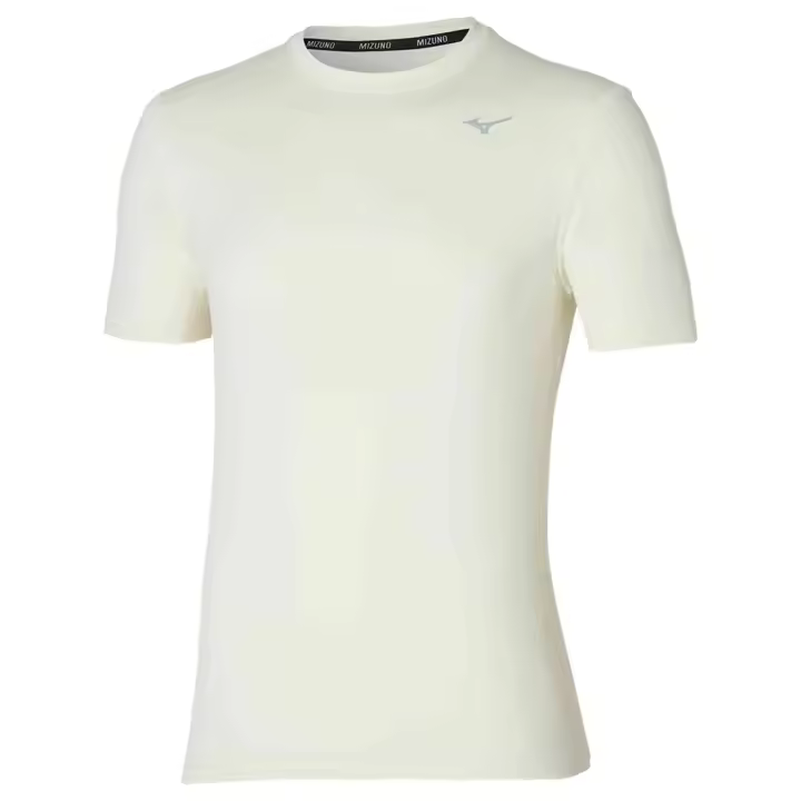 Camiseta de Manga Corta Mizuno Impulse Core para hombre en color blanco - 1
