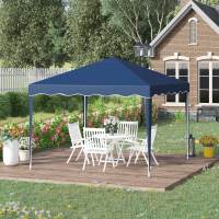 Gazebo plegable 3x3m Gazebo de Jardín Carpa plegable para Fiesta Altura ajustable con Bolsa de Transporte Protección UV Acero y Oxford Azul - details 2