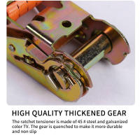 Cinta De Tensión Para Carga 5/6M Cinta De Amarre De Camión Gruesa Con Clip De Fijación Durable Para Transporte De Bricolaje - details 5