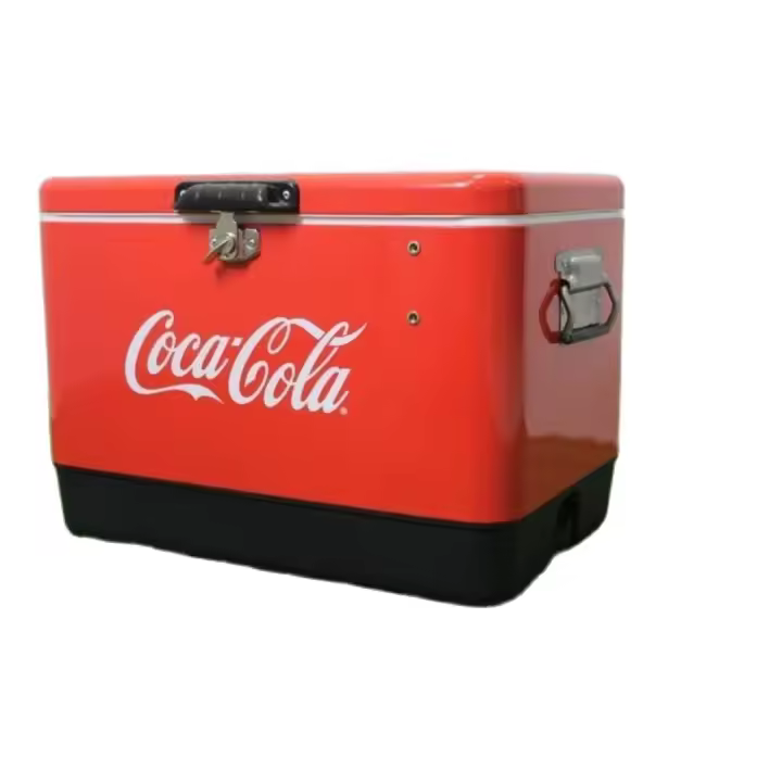 ORION91 Nevera Coca Cola Grande Rígida Portátil con Abridor 58 x 40 x 40 cm Camping Playa Pesca Senderismo - SpazioLuzio - 1
