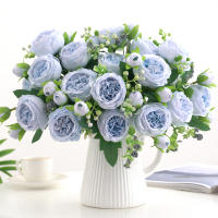 1pc Artificial Flor De Paeonia En Tela De Seda Para Decoración Falsa Flor Bouquet De Plástico Para Casamiento Fiesta En Casa - details 17