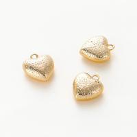 4pcs Colgante De Corazón De Amor Sólido En Oro 14K 18K Con Anillo De Salto Para Suministros De Joyería DIY Accesorios De Joyería - details 15