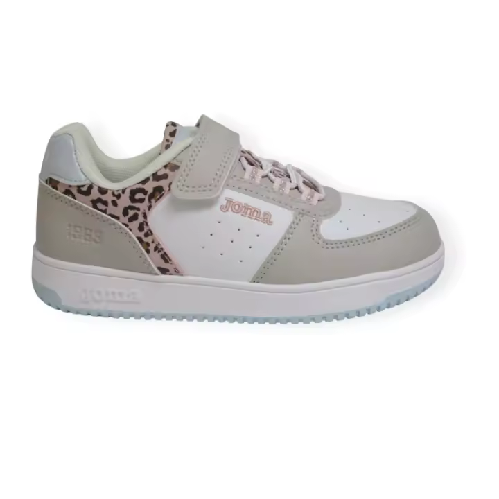 DEPORTIVA JOMA PIPE JR 2525 COMBINADA EN BLANCO Y ANIMAL PRINT - 1