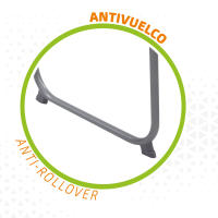 AKTIVE Mesa camping plegable, Mesa ligera, patas plegables, medidas 60x40x50 cm, madera MDF, estructura de acero, color malva, asa de transporte (52870) CALIDAD DE CONFIANZA OFICIAL GARANTIZADO - details 4