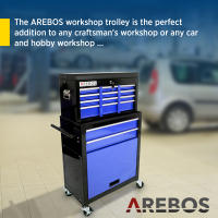 AREBOS Carro de Herramientas - Carro de Taller - 9 Cajones - 2 Ruedas Fijas y 2 Pivotantes con Freno - details 22