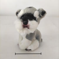 Muñeco De Peluche Kawaii Schnauzer Pequeño Suave Simulación Juguete De Peluche Para Niños Animal De Peluche Lindo Accesorio Fotográfico Regalo De Cumpleaños Para Niñas - details 8