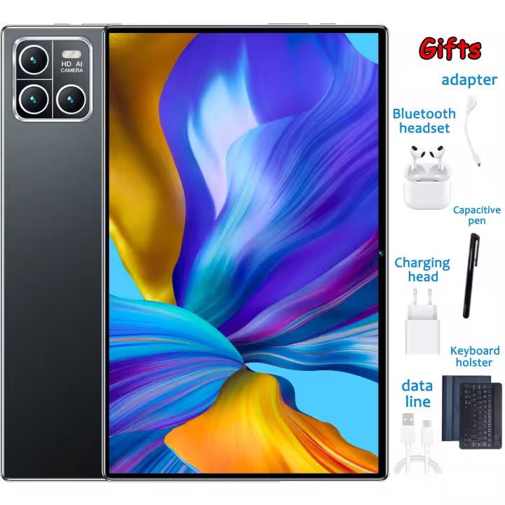 5G 2025 Original Nueva Versión Global Tableta de 10.1 pulgadas Android 16GB RAM 1TB ROM 20000mAh WiFi 14 Núcleo Android 13.0 Tabletas PC Red HD Oficina suave Bluetooth portátil para regalos - 1