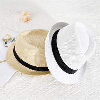 Sombrero De Sol Unisex Estilo Británico Para Exteriores Sombrilla De Playa De Paja Protección Solar Amplia Para Hombres Y Mujeres Verano - details 2