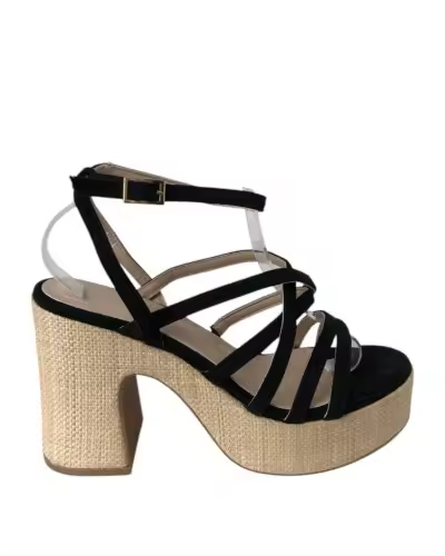 SHOES SANDALIA TACON RAFIA TIRAS SHOES - 1