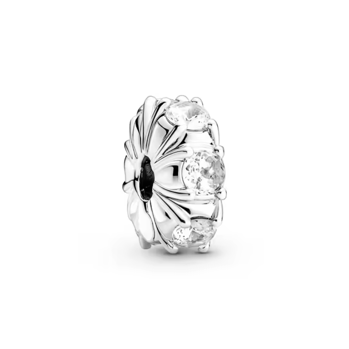 Clip Pandora 790046C01 Puntas Largas plata de ley - 1