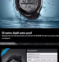 Reloj Deportivo Militar SKMEI 1025 Para Hombre Simple Y Moda Resistente Al Choque Y Al Agua Con Alarma Y Luz Trasera Digital - details 12