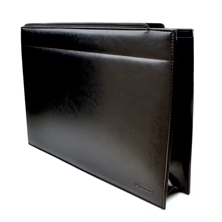 Portafolio de Mano con Fuelle extensible Dynamic Classic XXL - REF 75766 - en Piel Vegan, Cierre de Cremallera, Elegante Acabado y Práctico Tamaño Para Hasta 500 Folios by Office Box - 1