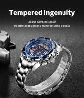 Reloj Deportivo De Lujo Para Hombre FOXBOX Dual Display Analógico-Digital Acero Inoxidable Impermeable Con Caja Reloj De Pulsera Quartzo - details 3