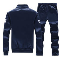 Nuevo Conjunto De Algodón De Fleece Para Hombre Marcas De Moda Chaqueta Con Capucha Y Pantalones Deportivos Grueso Y Cálido Para Invierno Traje De Exterior - details 17