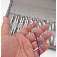 Juego De Agujas De Tejer DIY Con Anillo Desmontable 13 Pines Aluminio-Níquel Blanca Brillante Herramienta De Tejer Para Suéteres - details 9