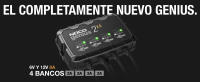 NOCO GENIUS2X4: Cargador 4-Banco 8A (2A/Banco), 6V y 12V, Mantenedor y Desulfatador para Baterías de Plomo-Ácido y Litio - details 3