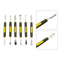 Kit De Herramientas Manuales Para Reparación De Teléfonos Móviles 6pcs Set De Abrazaderas Y Cuchillas Para Desmontaje De Teléfonos Metal Crowbar Y Spatula - details 14