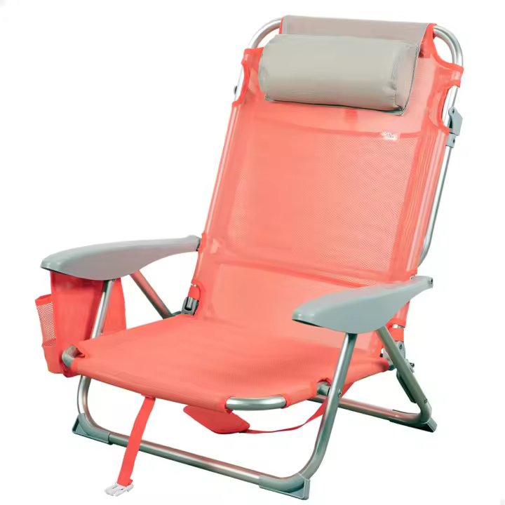 SILLA PLEG ALU 4 POS 51X45X76CM C/COJIN+BOLSILLO+ASA-TEXT (Color Baby 62629) - 1