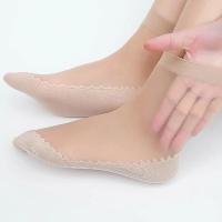 Calcetines Cortos Para Mujer Ultradelgados Antideslizantes Con Fondo De Algodón Transpirables Y Elásticos Para Verano 5/10 Pares - details 7