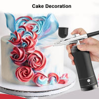 Kit De Pintura Para Uñas Con Compresor Airbrush Portátil Mini De Alta Presión Para Artesanía Y Pintura De Uñas Herramienta De Belleza Multifuncional - details 8