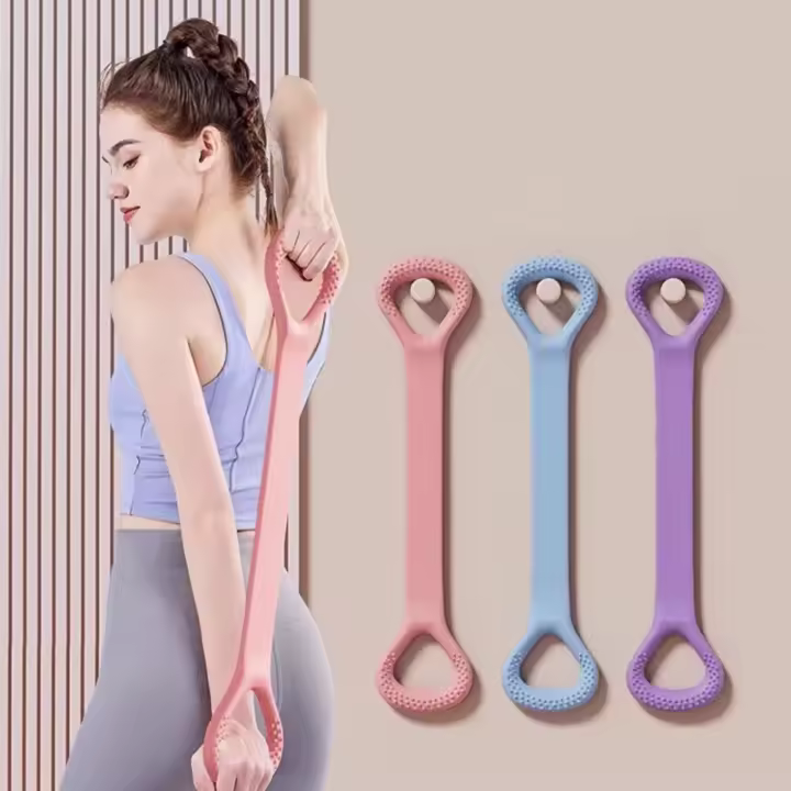Banda De Resistencia En Forma De 8 Para Fitness Y Ejercicio De Yoga Equipo De Gimnasio Elástica De Goma Para Entrenamiento En Casa - 1