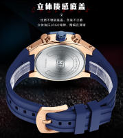 Reloj De Pulsera De Cuarzo MINI FOCUS Para Hombres Resistente Al Agua Con Función De Luz Luminosa Deportiva Multi Funcional De Silicona Correa De 22 Cm - details 11