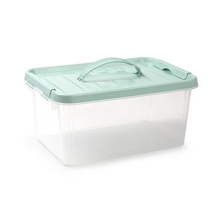 Plastic Forte Caja de Almacenaje 8 Litros Transparente Caja de ordenación de plástico, Contenedor de almacenamiento - 1