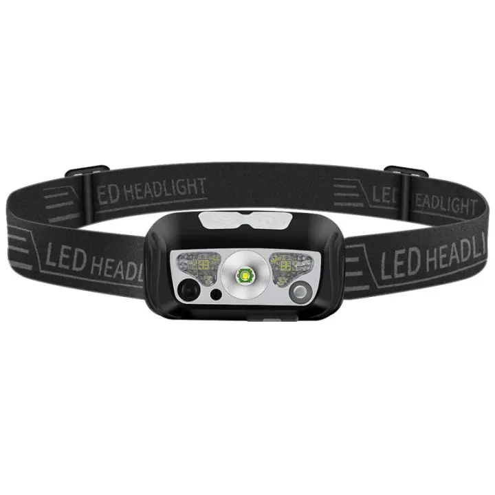 BORUiT B12 Mini Linterna De Cabeza LED Recargable USB Con 5 Modos De Luz Impermeable Para Pesca Y Actividades Al Aire Libre - 1