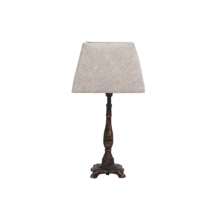 Fabrilamp - Sobremesa Ciclido 1xe27 Marron Rustico 38x2020 Cm - 1