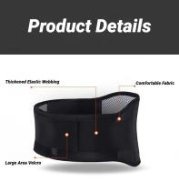 Cinturón De Soporte Lumbal Con Magnetismo Ajustable Y Auto-Calentamiento Para Deportes Protección Massajeador Para Espalda Y Cintura - details 8