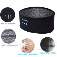 CincoGorro De Dormir Con Auriculares Inalámbricos Bluetooth 5.1 Esponja Elástica Deportiva Mascarilla De Ojos Set De Audio Para Descansar Y Música - details 7
