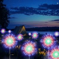 Luces Solares Para Jardín 200LED Impermeables Con Herramienta De Instalación Luces De Fuegos Artificiales Para Camino Césped Navidad - details 3