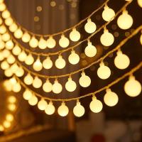 Luces De Hada LED De Colores Cálidos Pequeñas Esferas De Cristal Para Jardín Árbol De Navidad Boda Decoración DIY Operadas Por USB 3/6/10M - details 3