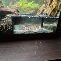Cueva Natural Para Acuario Esquina Con Ventana De Observación Y Refugio Parapeces Material PLA Peso Ligero Decoración Acuática - details 4