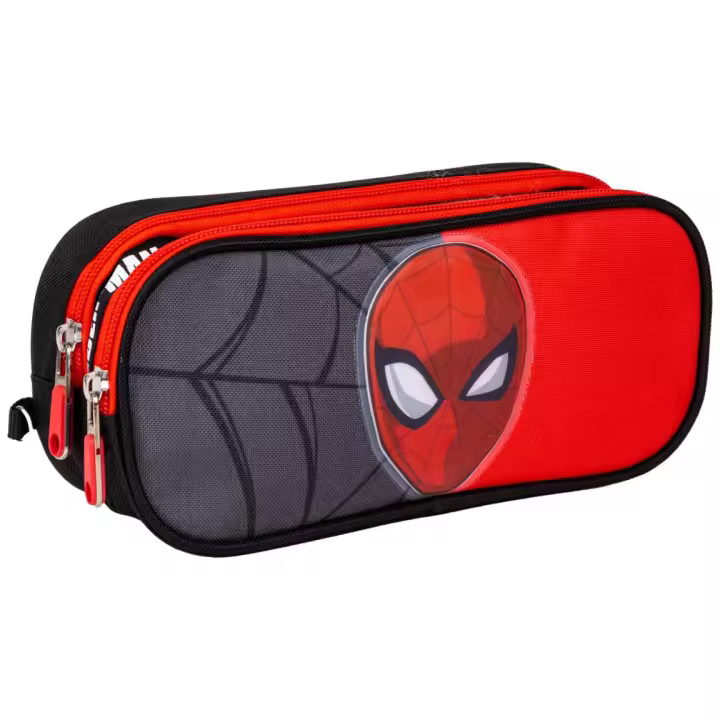 Cerda Estuche Portatodo Doble Spider-man Negro Infantil 22,5 X 8 X 10 Cm - 1
