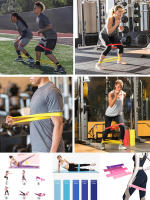 5Pcs Banda De Resistencia Elástica Para Fitness Yoga Ejercicio Entrenamiento En Gimnasio Deportes Crossfit Anillo Deportivo TPE Unisex - details 0