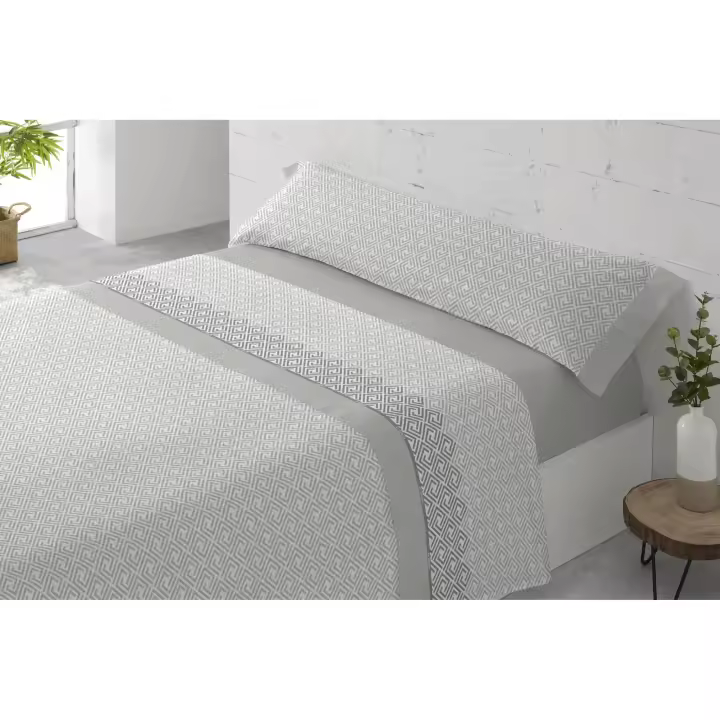 Donegal Collections - Juego De Sábanas 3/4 Piezas 144 Hilos - Disponible en diferentes Diseños, Medidas y Colores - Ideal para Entretiempo, Primavera y Verano - 1